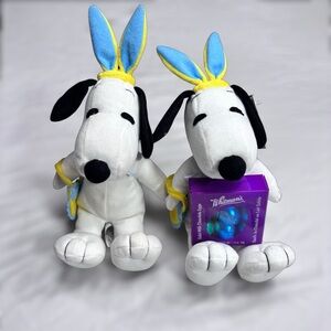 Vintage Whitman’s Snoopy Easter Bunny Plush Bundle